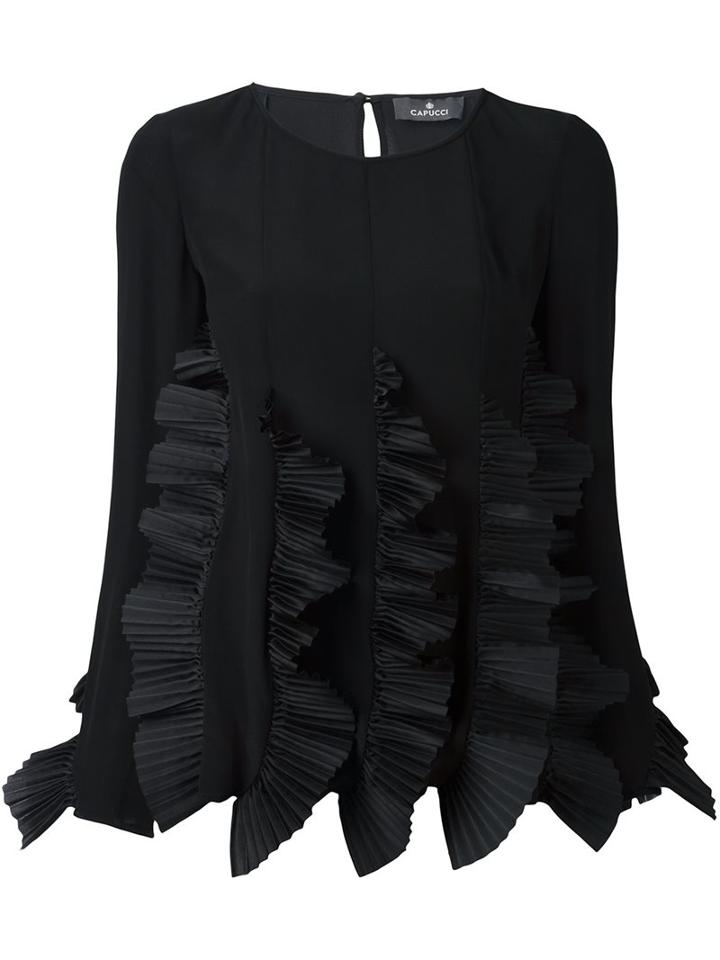 Capucci Ruffled Detailing Longsleeved Blouse