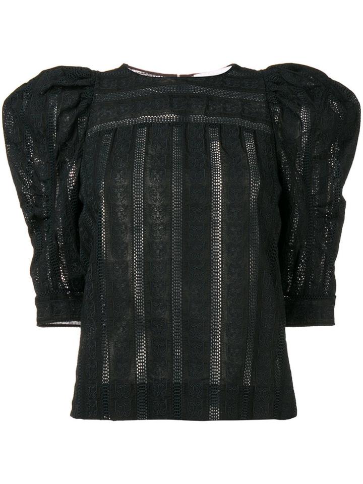 Chloé Embroidered Top - Black