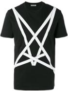 Dior Homme Printed T-shirt, Men's, Size: Large, Black, Cotton