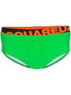 Dsquared2 Neon Swim Briefs - Green