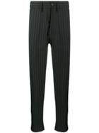 Odeur Pinstripe Slim-fit Chinos - Black