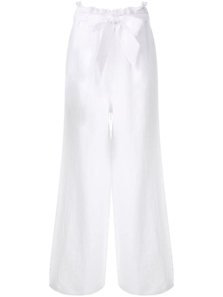 Asceno Wide Leg Trousers - White