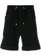Balmain Perforated Track Shorts - Black