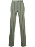 Kent & Curwen Striped Trousers - Green