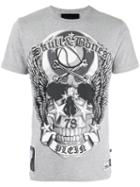 Philipp Plein Printed T-shirt, Men's, Size: Small, Grey, Cotton
