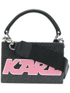 Karl Lagerfeld Mini Logo Box Bag - Black