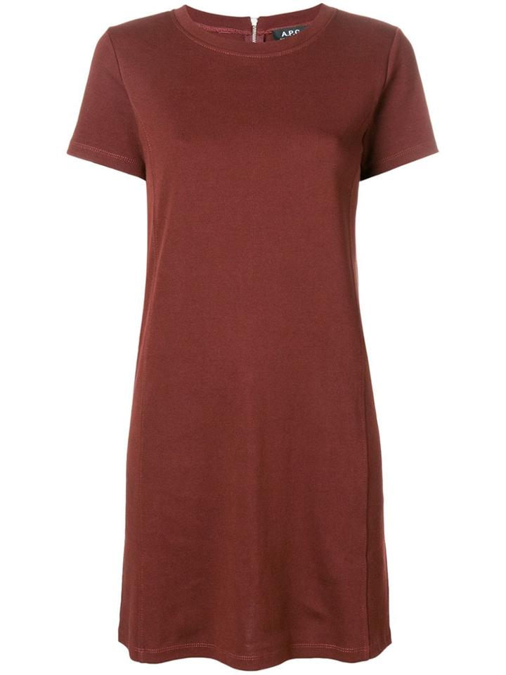 A.p.c. T-shirt Mini Dress - Red
