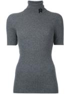 Rochas - Roll Neck Ribbed Sweatshirt - Women - Cashmere - 40, Grey, Cashmere