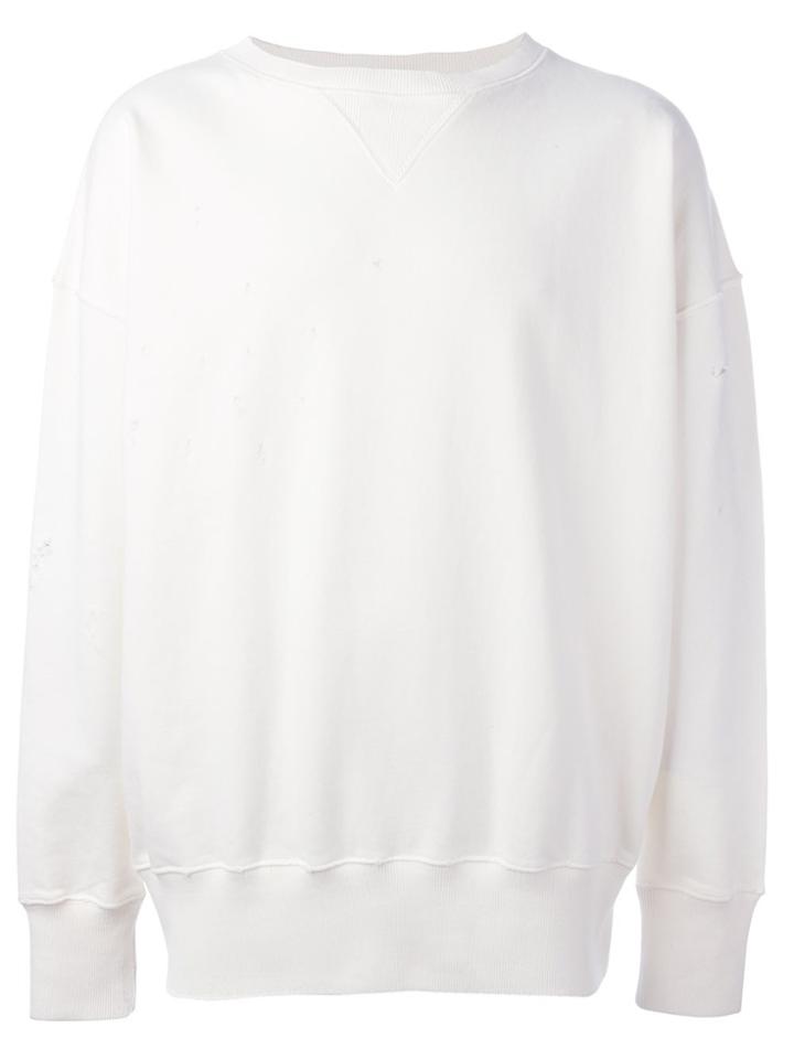 Faith Connexion Destroyed Sweatshirt - White