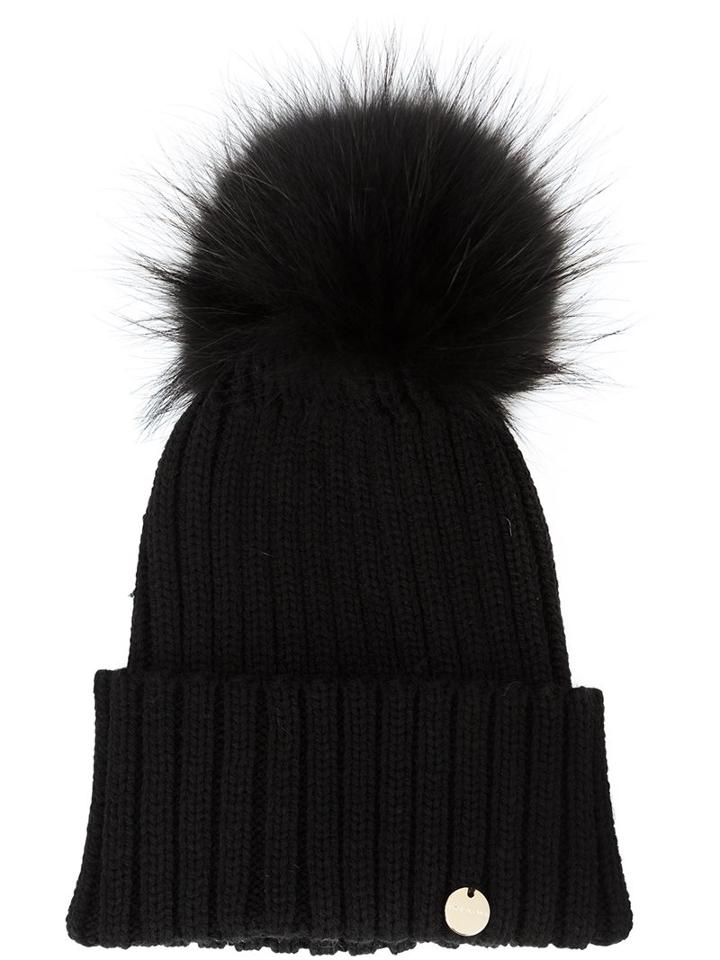 Yves Salomon Pom Pom Beanie