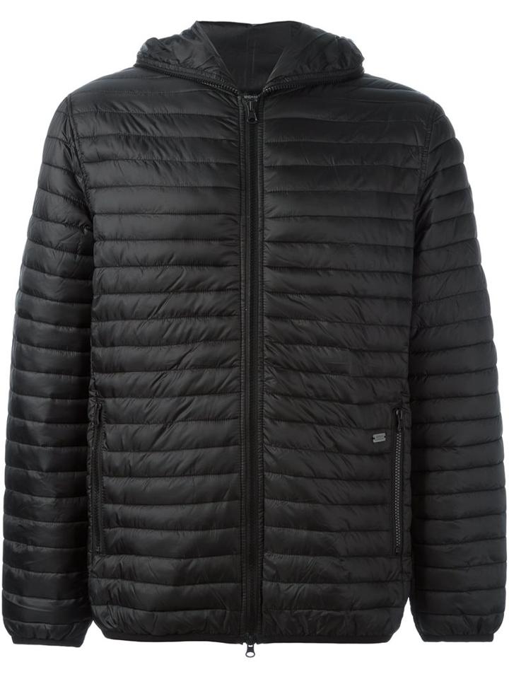 Daniele Alessandrini Zip Up Padded Jacket, Men's, Size: 52, Black, Polyester