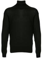 Maison Flaneur Fine Knit Turtleneck Sweater - Black