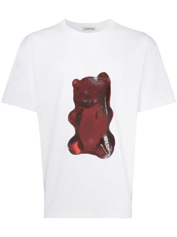 Loreak Mendian Bear Print T-shirt - White