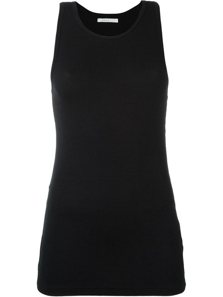 6397 Longline Vest Top, Women's, Size: Medium, Black, Modal/spandex/elastane