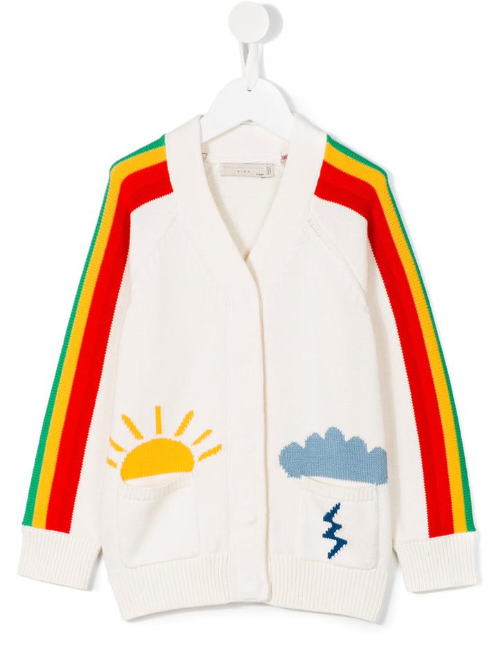 Stella Mccartney Kids - Rainbow Cardigan - Kids - Cotton - 6 Yrs, White