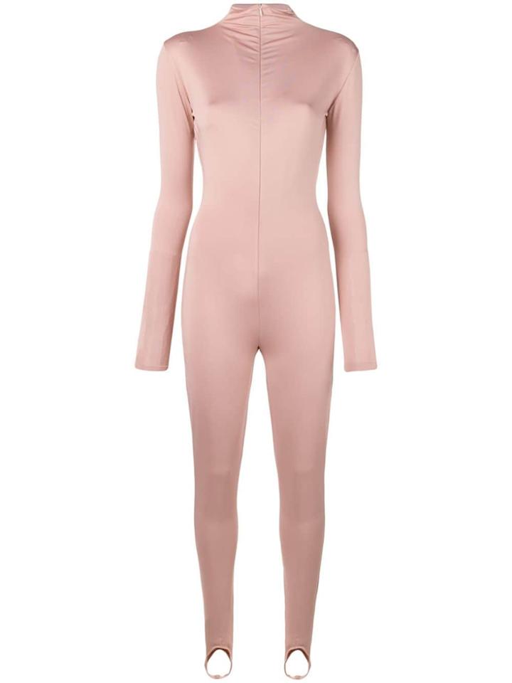 Atu Body Couture Stirrup Ankle Jumpsuit - Pink