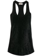 Alexandre Vauthier Perforated Tank Top - Black