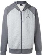 Nike Air Jordan Three-fleece Hoodie, Men's, Size: Xl, Grey, Cotton/polyester
