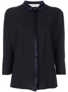 Lamberto Losani Trim Detail Shirt - Blue