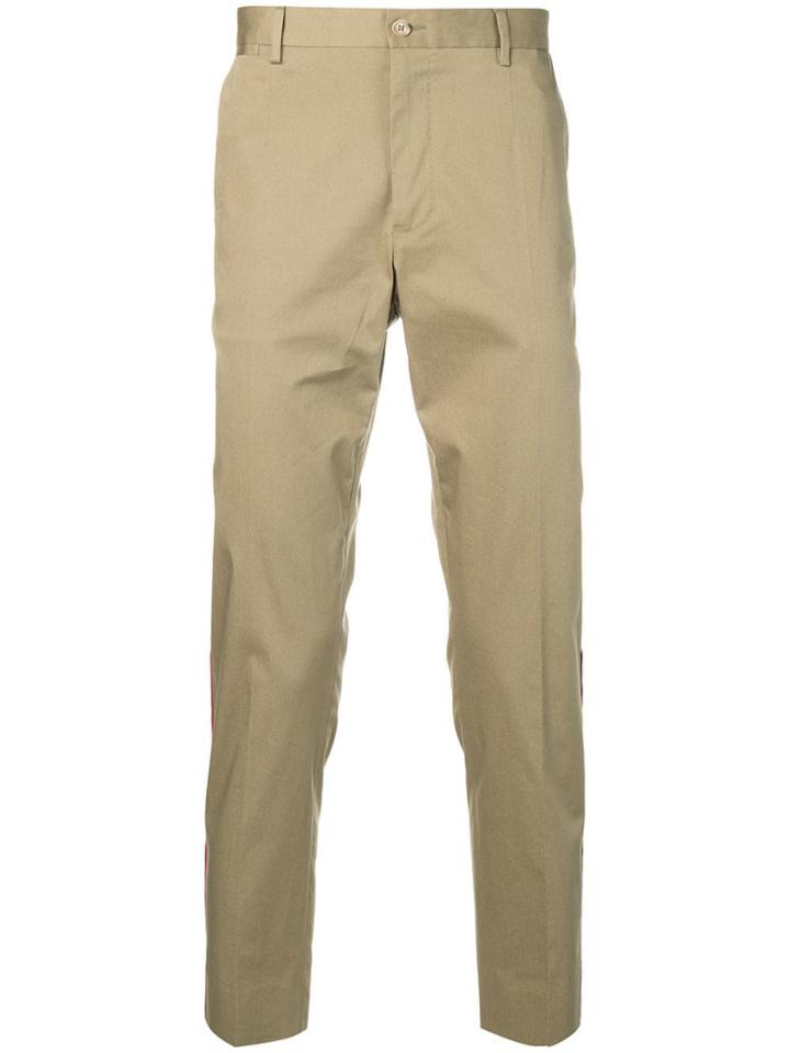 Dolce & Gabbana Side-stripe Trousers - Brown