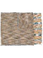 Missoni Tassel Crochet Style Scarf - Neutrals