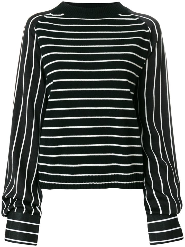Haider Ackermann Long Sleeved Stripe Jumper - Black