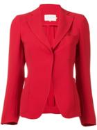 L'autre Chose Fitted Button Up Blazer - Red