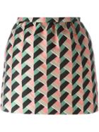 Red Valentino Geometric Print Skirt
