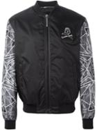 Philipp Plein 'skull Life' Bomber Jacket, Men's, Size: Large, Black, Polyester/polyamide/polyurethane/polyester