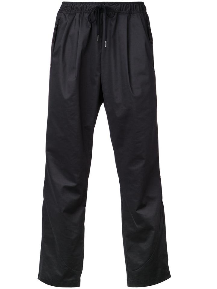 Factotum Drawstring Track Pants, Men's, Size: 46, Black, Polyester/polyurethane