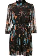 Giamba Classic Collar Pleated Dress