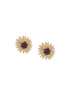Aurelie Bidermann 18kt Gold Rhodolite Bouquet Earrings - Metallic