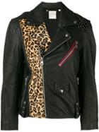 Zadig & Voltaire Liya Patch Leather Biker Jacket - Black