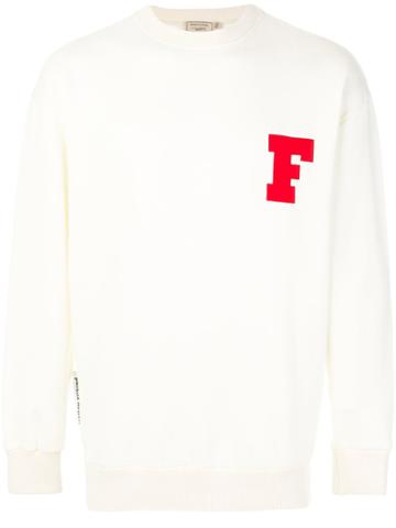 Maison Kitsuné Crew Neck F Sweatshirt - Nude & Neutrals