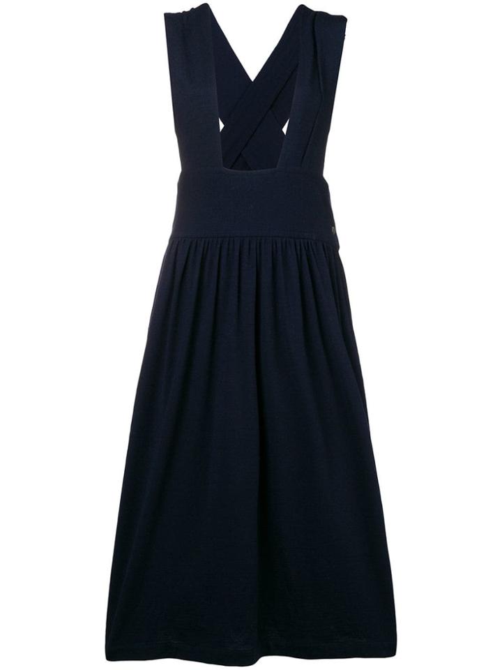 Comme Des Garçons Vintage Flared Dungaree Skirt - Blue