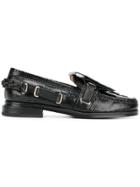 Toga Pulla Stitch Detail Loafers - Black