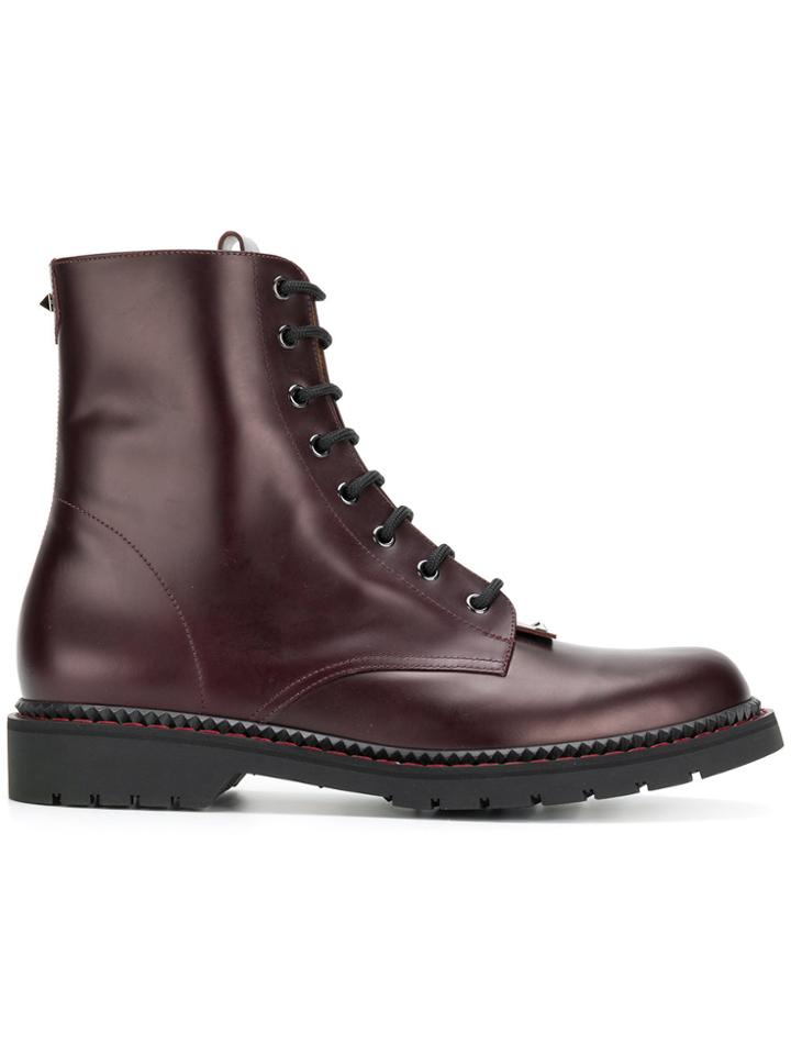 Valentino Valentino Garavani Lace-up Boots - Brown