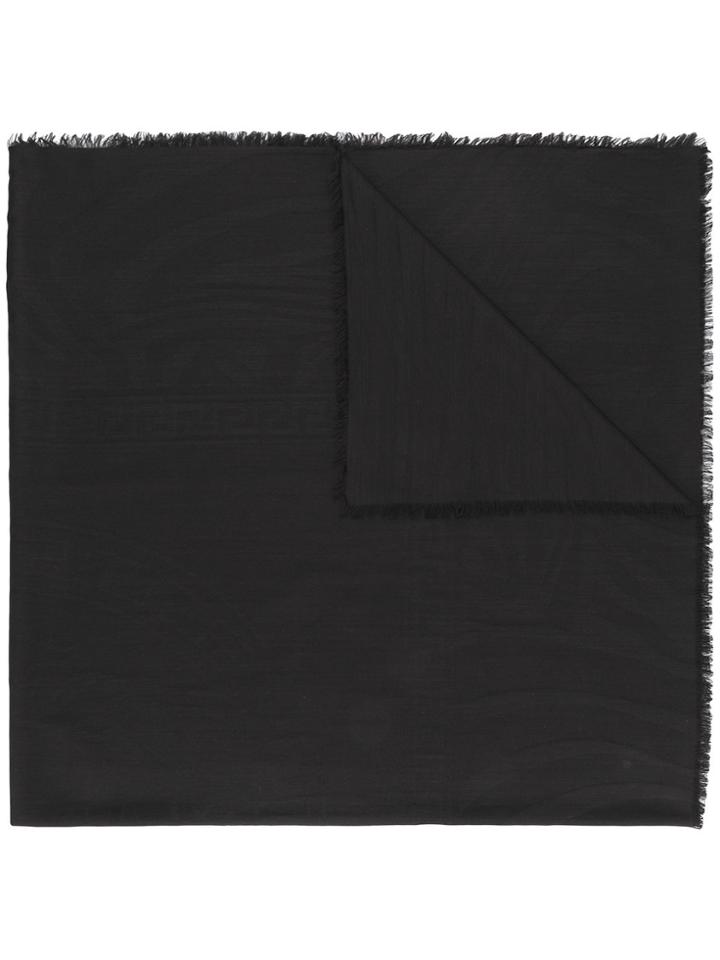 Versace Medusa Logo Shawl - Black
