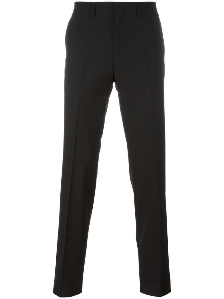 Kenzo Straight Leg Trousers, Men's, Size: 48, Black, Spandex/elastane/wool