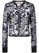 Dvf Diane Von Furstenberg Sheer Lace Jacket - Black