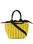 Muun Removable Lining Knitted Tote Bag - Yellow