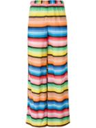 Missoni Colour Block Knit Palazzo Pants, Women's, Size: 42, Viscose