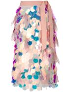 Marco Bologna Flared Embellished Skirt - Pink & Purple