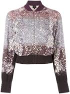 Jean Paul Gaultier Vintage Baroque Print Bomber Jacket - Grey