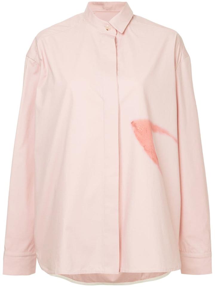Walk Of Shame Concealed Front Shirt - Pink