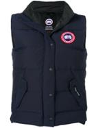 Canada Goose Button Padded Gilet - Blue