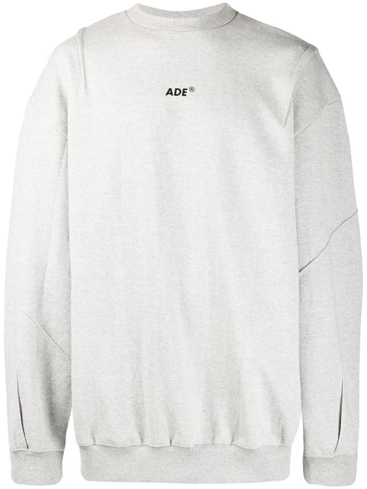 Ader Error Oversized Sweater - Grey