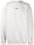 Ader Error Oversized Sweater - Grey