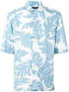 Diesel Floral Print Shirt, Men's, Size: Medium, Blue, Viscose