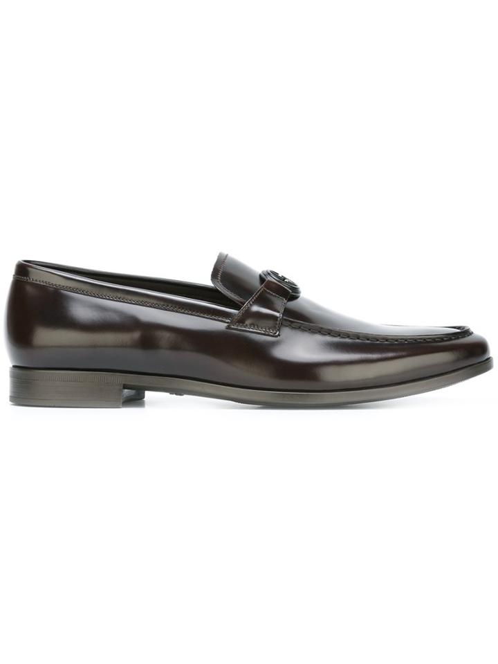 Giorgio Armani Little Logo Loafers